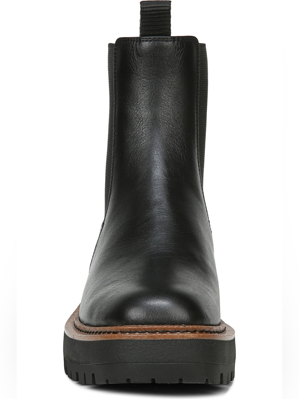 ♥️♥️ Sam Edelman Laguna Waterproof Lug Sole Chelsea Boot - Black Leather 7M - Picture 5 of 12